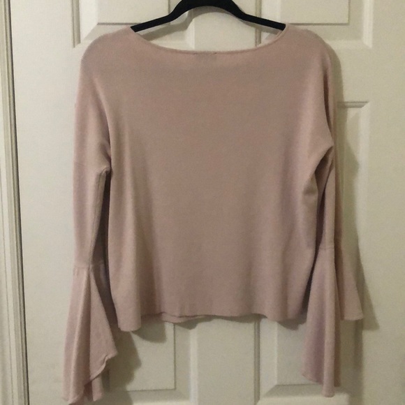 Express Bell Sleeve Sweater | Light Pink | Size XS - Picture 2 of 4